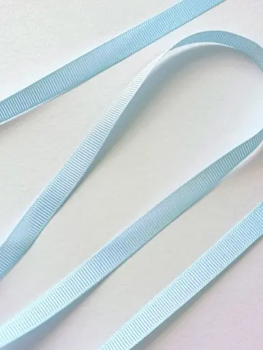 [5158] Listón Popotillo Taiwanés - Celeste