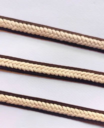 [5171] MH - Cordón Trenzado 5/8" - Cafe