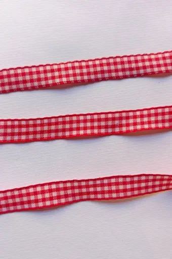 [5199] MH - Listón Hindú - Cuadros Rojo