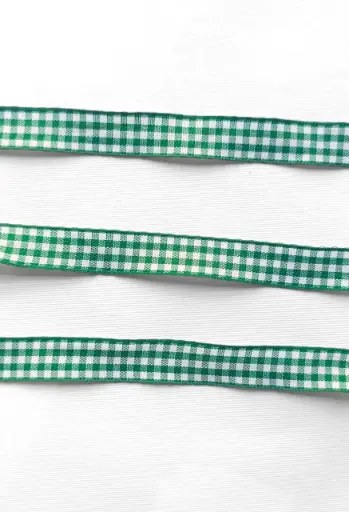 [5200] MH - Listón Hindú - Cuadros Verde