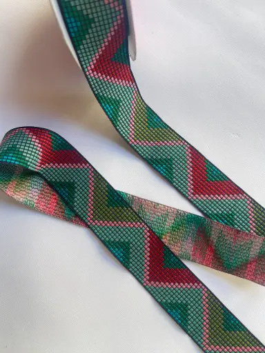 [5217] MH - Mosaico Bordado - Tribal Verde