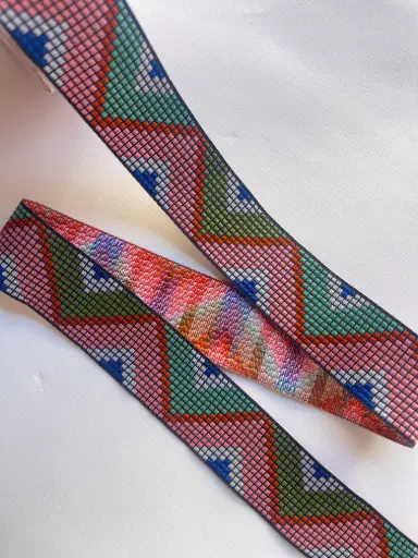 [5218] MH - Mosaico Bordado - Tribal Rosa