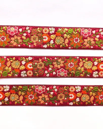 [5228] MH - Tira Bordada - Otoño Floral