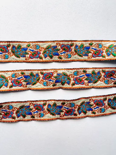 [5241] MH - Bordado Floral - Naranja