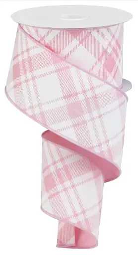 [RGA127715] Listón de Cuadros - Rosas y Blancos