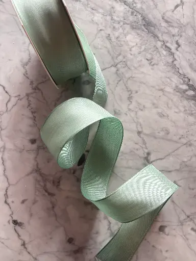 Listón de Seda Mate - Celadon