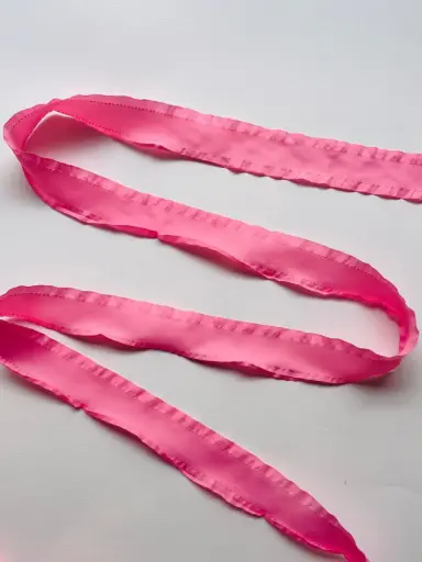 Listón Coquette Plisado - Hot Pink
