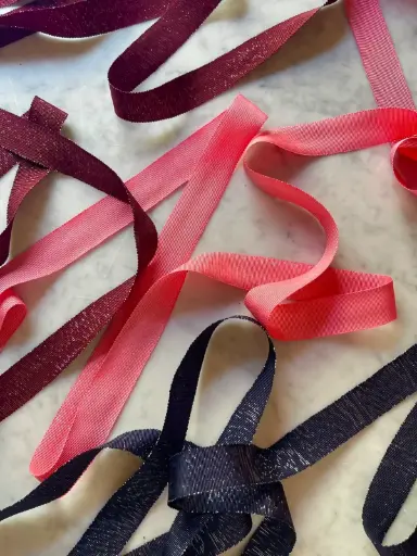M - Listón Rayon - Metálico (2.54 cm)
