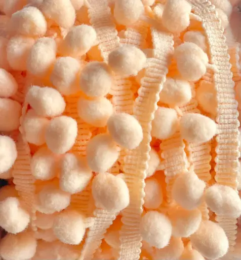 Tira Pom Pom - Amarillo Claro Sesame